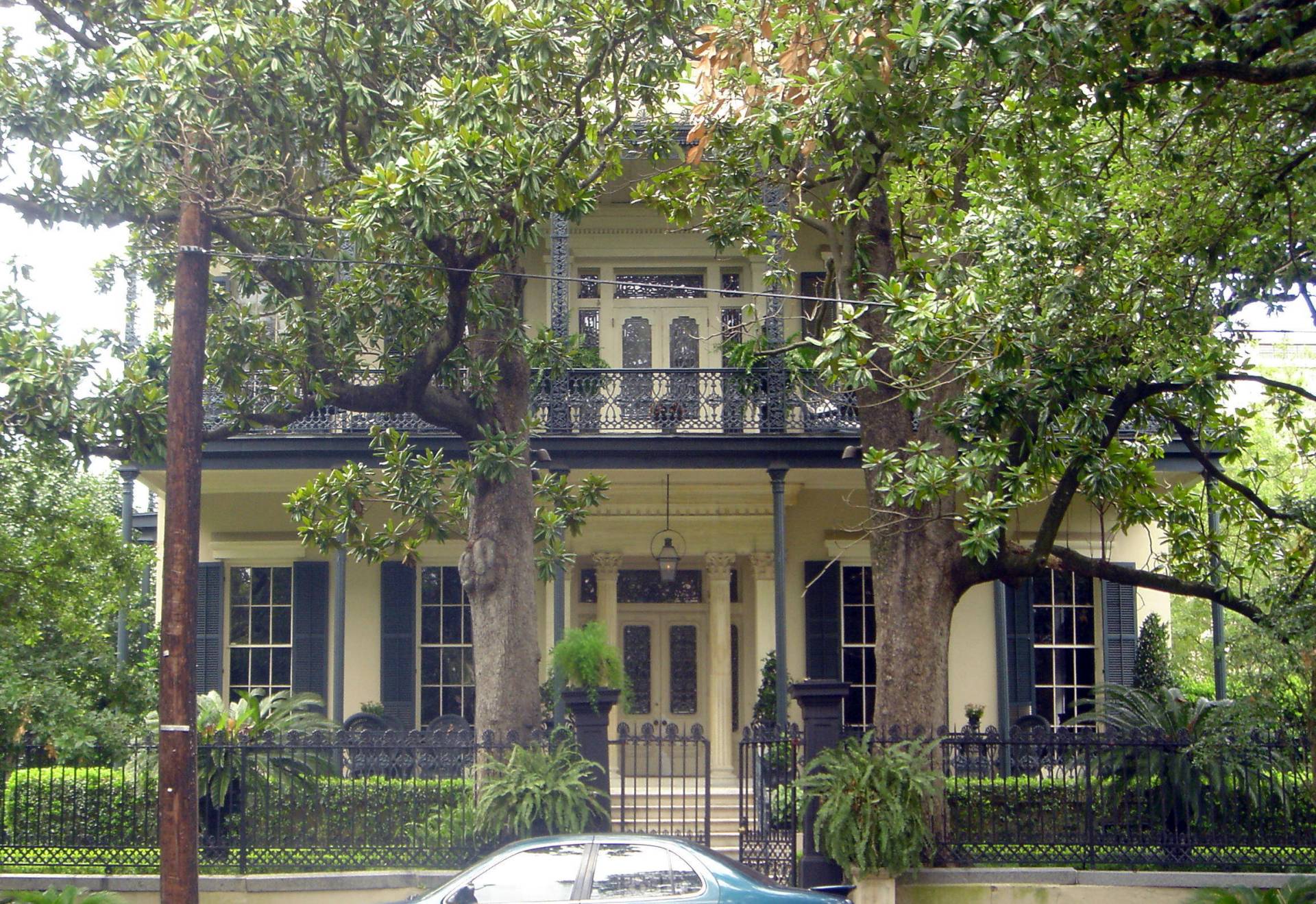 historische villa's aand St Charles Avenue | New Orleans LA